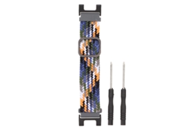 Pulseira De Nylon Tecida Para Smartwatch Amazfit Trex/trex Pro 22mm Cor Jeans