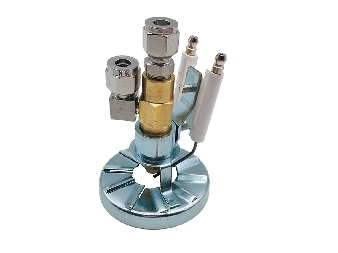 Boquilla de Pulverización Nebulizadora de Bronce para Queimador de Óleo com Eletrodo Ignitor, 75mm, 1,5mm | S/MARCA