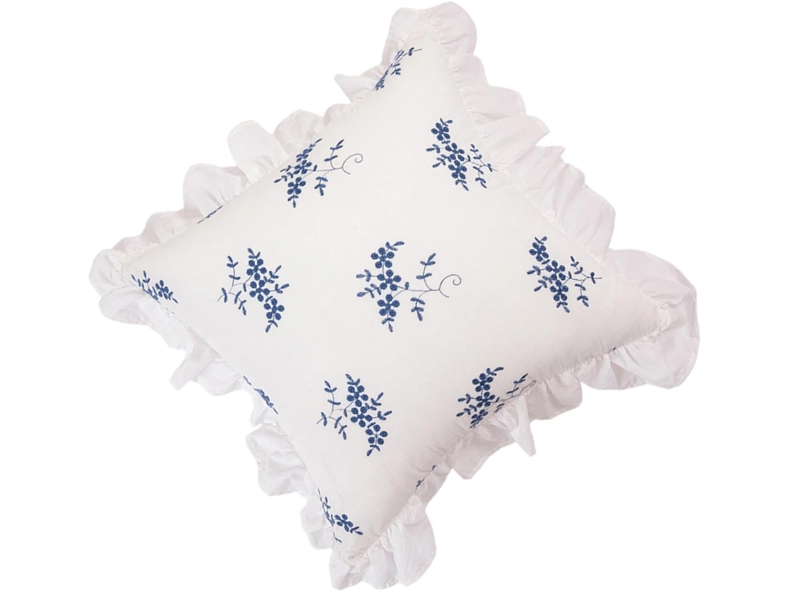 Fronha Com Acabamento Elegante, Tecido De Algodão Macio, Capa Almofada Decorativa Para Sofá E Cama