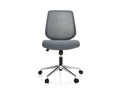 Cadeira de Escritório HJH OFFICE Giratória Chester W Tecido de Malha Cinzento