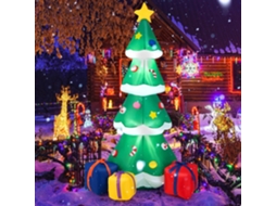 Decoração Noel, Sapin De Noel Gonflable 180 Cm, Com Lumière Led Et Soufflerie Intégrée,