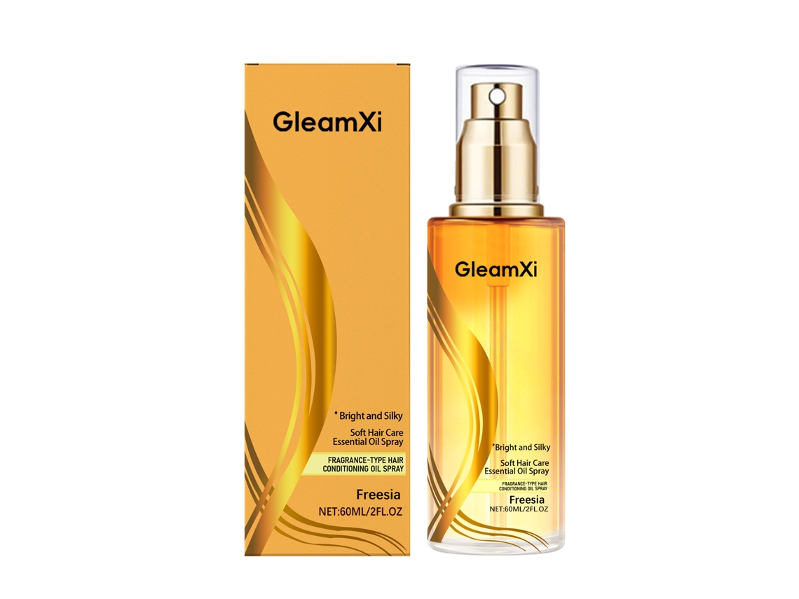 Spray De Óleo Capilar Gleamxi Freesia Hidrata Nutre Cuidado Cabelo Liso Brilhante