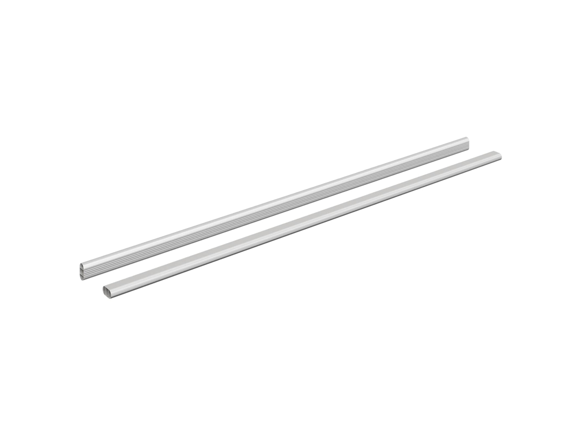 Viga de Closet 2 Pcs Prateado 764 X 15 X 29 Mm Liga de Alumínio VIDAXL