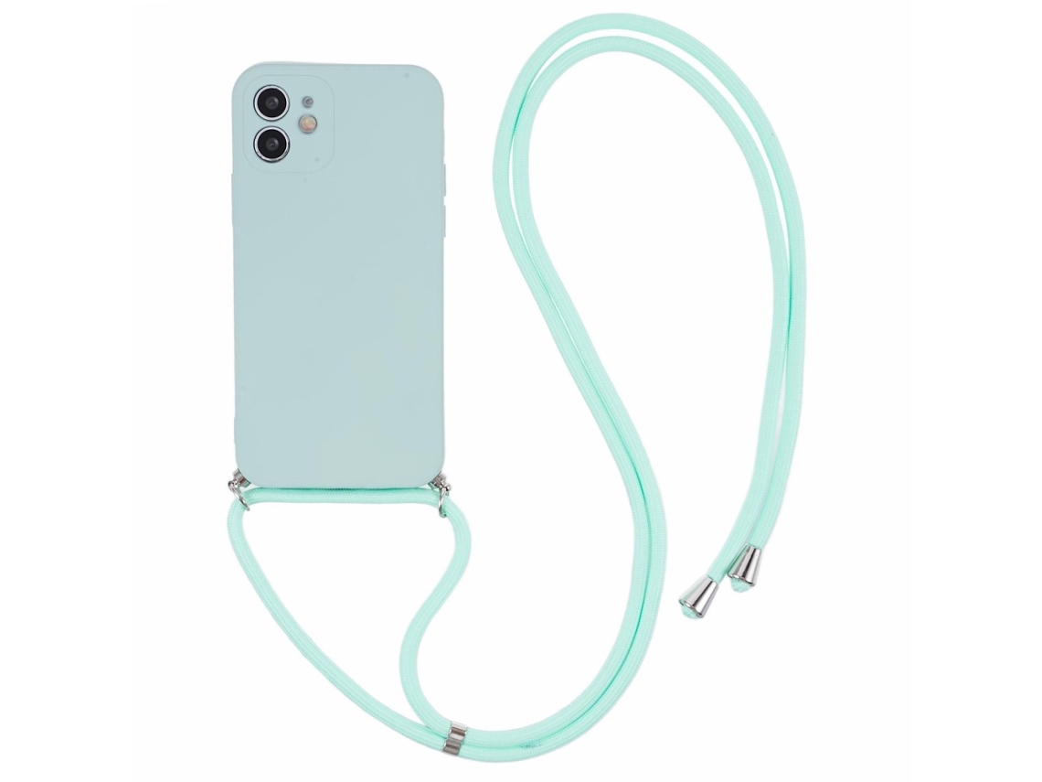 Correia Casa Para Iphone 11 Pele Sintética Azul