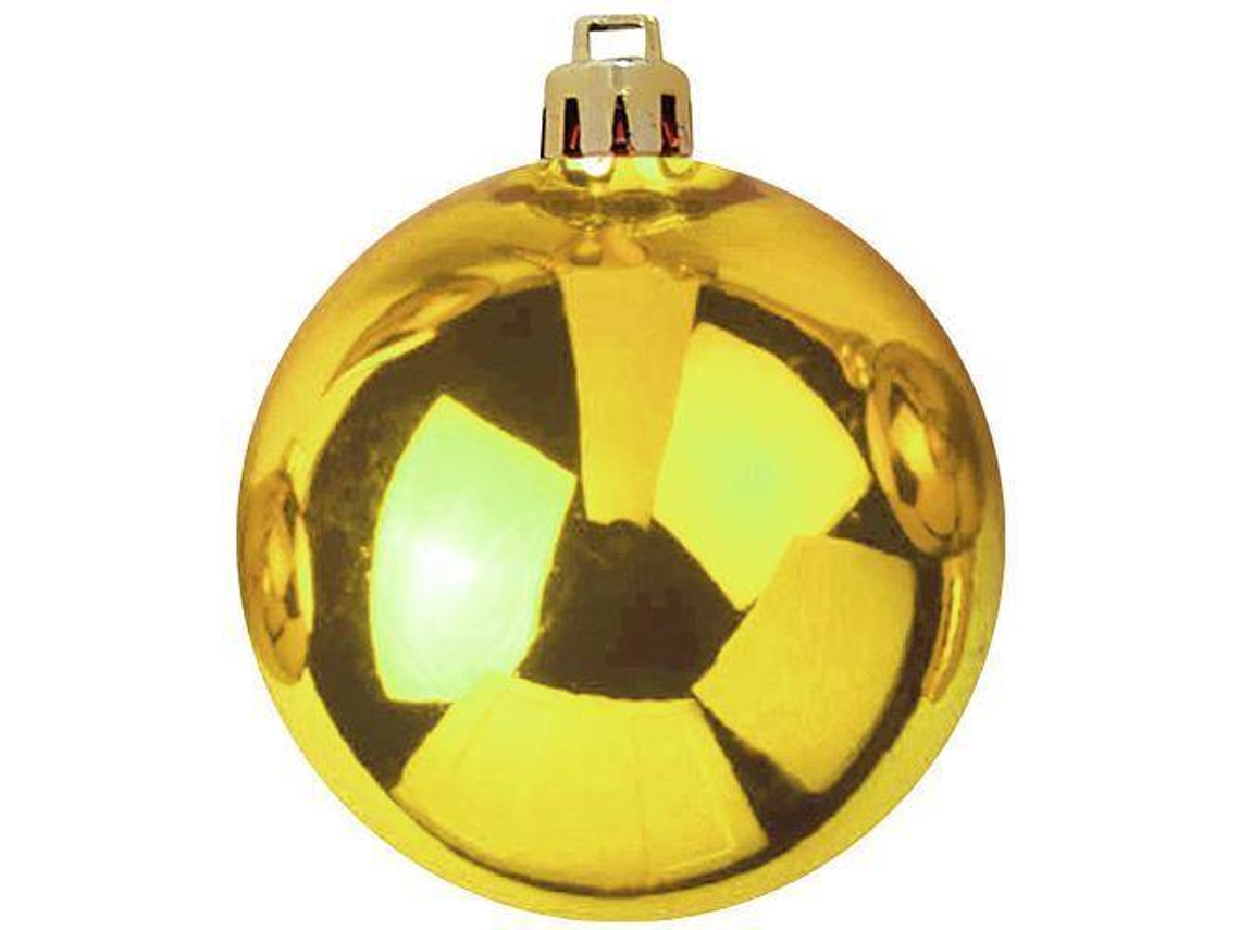 Bola de Natal EUROPALMS 4 Peças (Dourado - 10 cm)