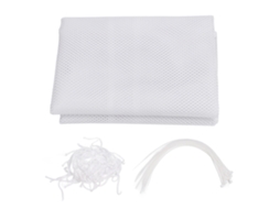 Mali malha de Segurança Infantil para Escadas Varandas Corrimãos Resistente Branca 9.8ft X 31.1in