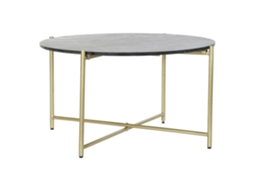 Mesa de centro em mármore e ferro preto, 81x81x44cm ALEXANDRA HOUSE LIVING