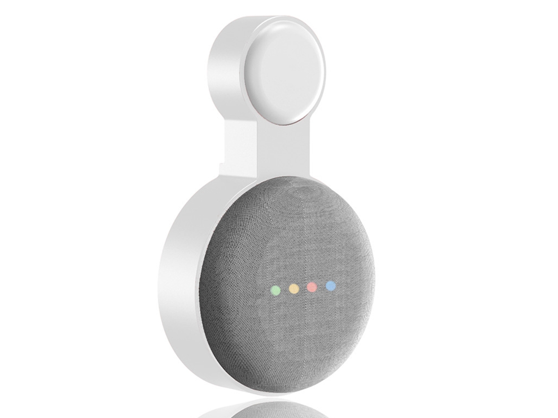 (1 Branco) Suporte De Parede Para Google Nest Mini De 2ª Geração Com Google Audio