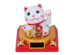 Figura De Gato Da Sorte Solar Cute Com Braço Mexendo