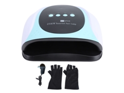 Secador De Uñas 256w Com 3 Temporizadores, Luz Led Dual, Mango Portátil E Luvas, Plug Us