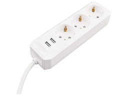 Caliber Audio Technology Hps2301U Filtro de Linha Sem Schalter 3Fach Branco Schutzkontakt