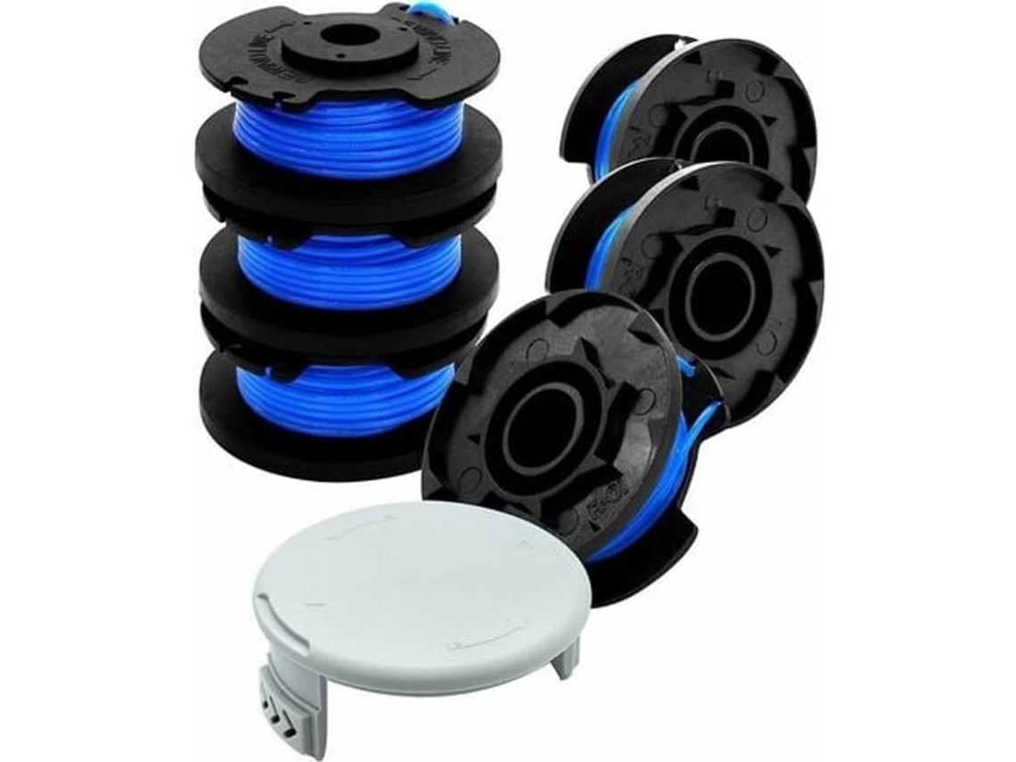 Carretel De Recorte Para Ryobi One+ 18v, 24v E 40v, 6 Carretéis E 1 Tampa, 3,4m, 1,65mm