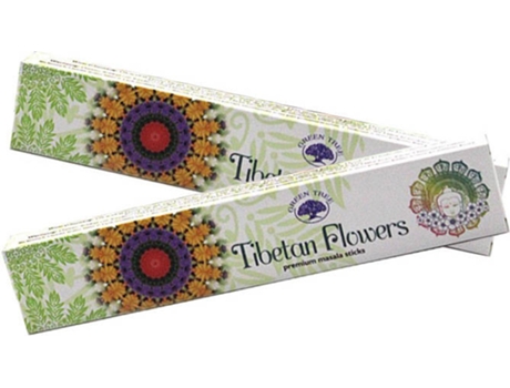 Incenso GREEN TREE Flores Do Tibete (Natural Mix - 2 Emb - 12 Sticks - 21.5x4x4 cm)