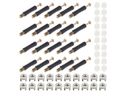 Kit De Parafusos Came Para Móveis Hemobllo Com 40 Peças, Acessórios Para Fechaduras De Came, Porcas Excêntricas E Hastes