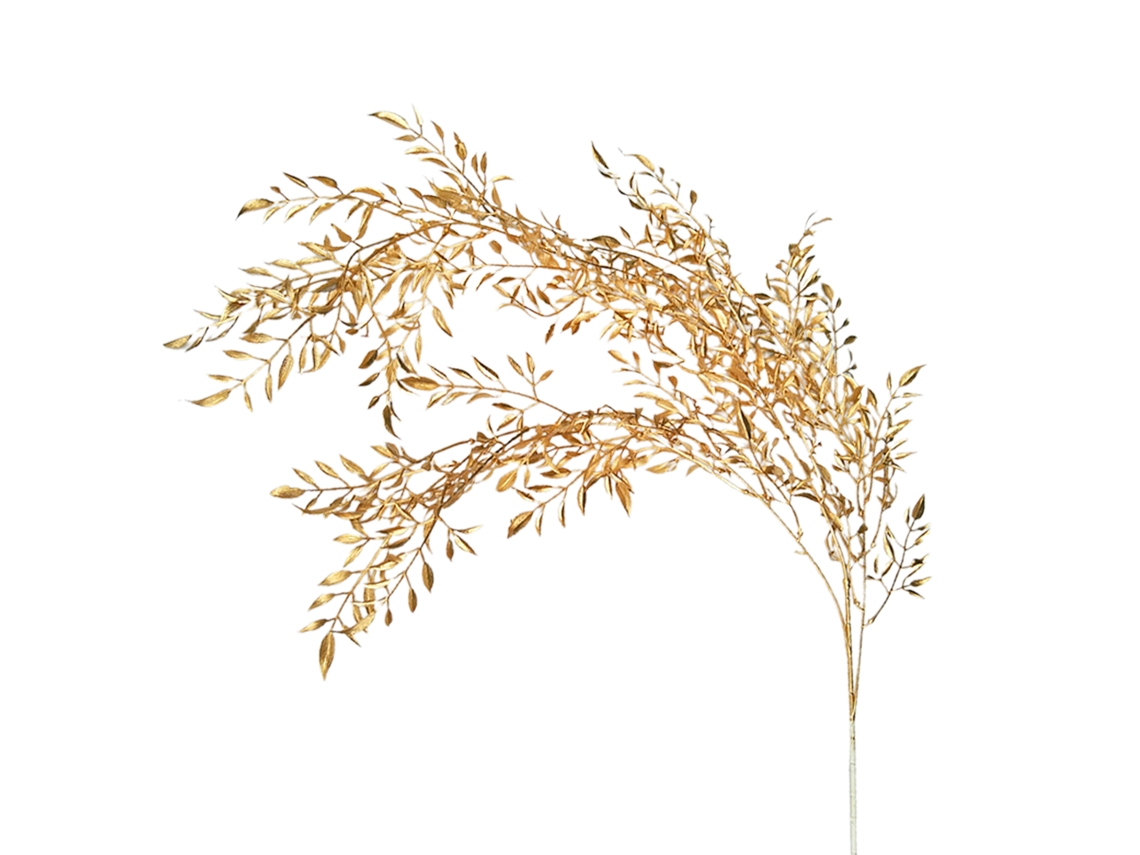 Estante De Armazenamento Dobrável Laxiscreed Até 40cm Em Série Folha De Bambu Dourada