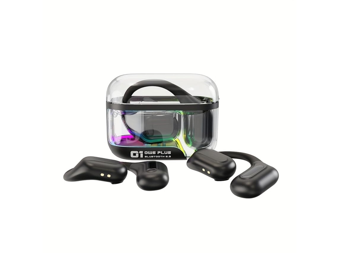 Auriculares Gaming Sem Fios Bluetooth 5.3 Gancho De Orelha Som Estéreo Cancelamento De Ruído Estojo De Carregamento Lurelia