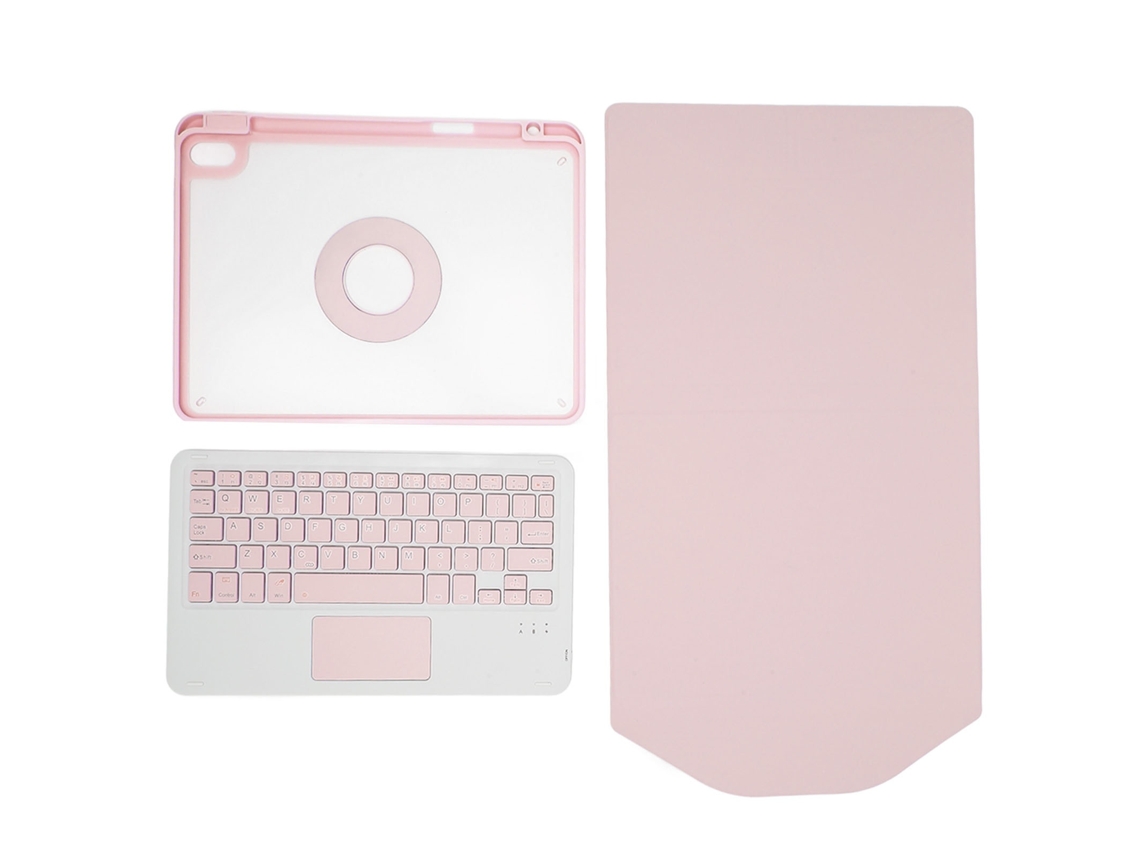 Lurelia Teclado Touchpad Sem Fio, Abs, Touchpad, Cor Rosa Para Tablet, Laptop, Ipad/ios