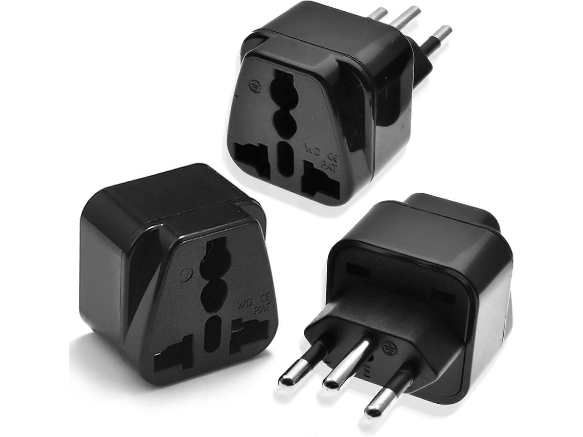 Pacote Com 3 Adaptadores Do Reino Unido Para A Suíça, Adaptador Suíço