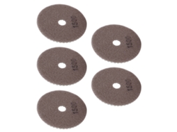 Kit De 5 Discos De Polimento Diamante Úmido De 4 Polegadas E 1500 Grits Para Mármore, Granito E Cerâmica