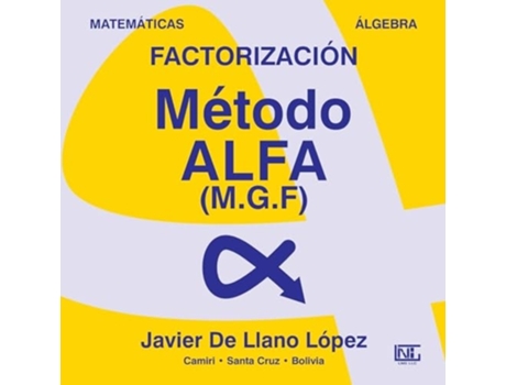 Livro Factorización METODO ALFA de Javier De Llano Lopez (Inglês)