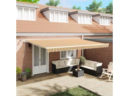 Vidaxl Toldo Retrátil Multicolor 500 × 300 Cm Poliéster