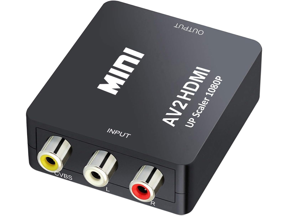 Suporte Para Adaptador De Conversor De Áudio E Vídeo Mini Av Rca Cvbs Para Hdmi 7 Aquaforge