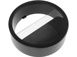 Vaso de Acrílico Redondo para Pendurar na Parede, Sem Deixar Marcas. Vaso Decorativo Preto para Escritório e Coleções. CHABERLU