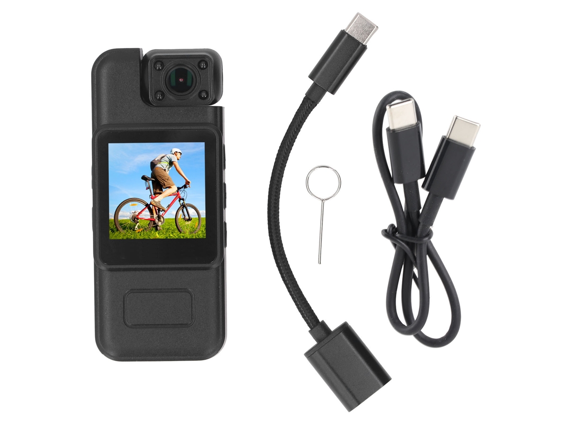 Aetheria câmera Corporal Portátil 4k Gravador de Vídeo com Áudio Clip Wearable Policial Esportiva 1.54"