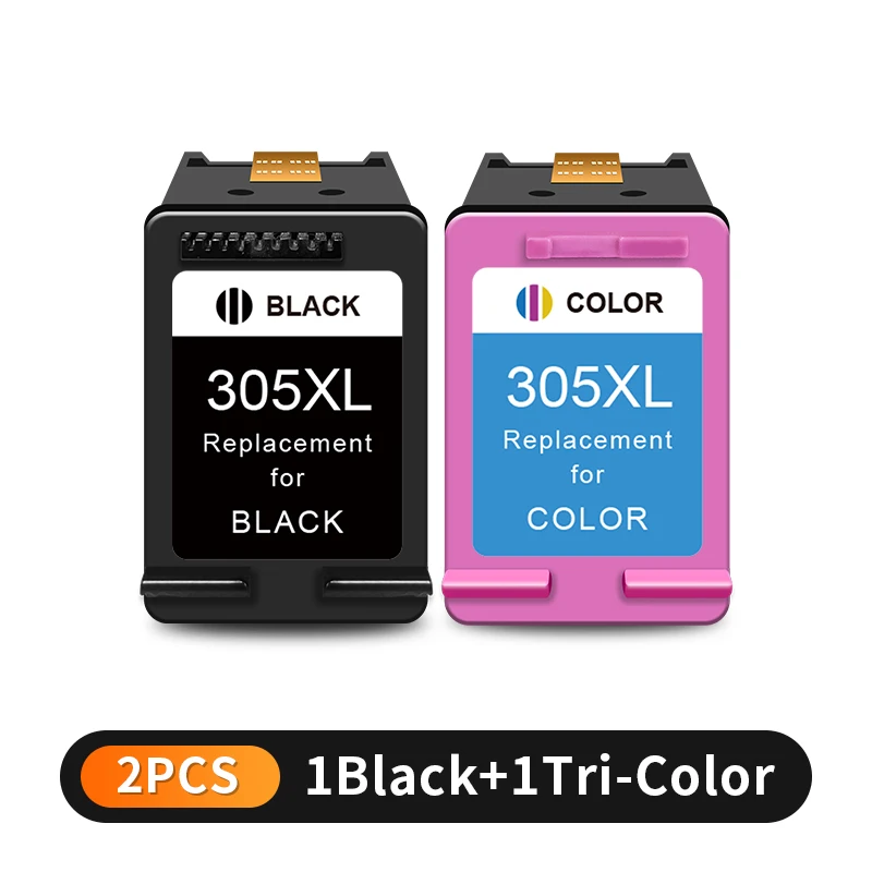 2 Tinteiros Nº 305xl para Hp 305 para Hp Deskjet Séries 4100 4110 4120 4121 2700 2722 MDUG