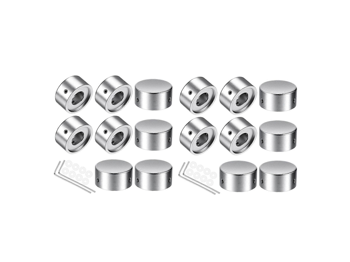 16x Efeitos Pedal Footswitch Topper, Botões de Pedal Descalço, Guitar Effect Foot Nail Cap Aumento Acc Sygo