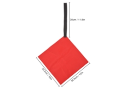 2 Peças De Bandeiras De Reboque Para Kayak Vermelhas Com Gancho Bandeira De Segurança Para Kayak Canoa Reboque Advertência