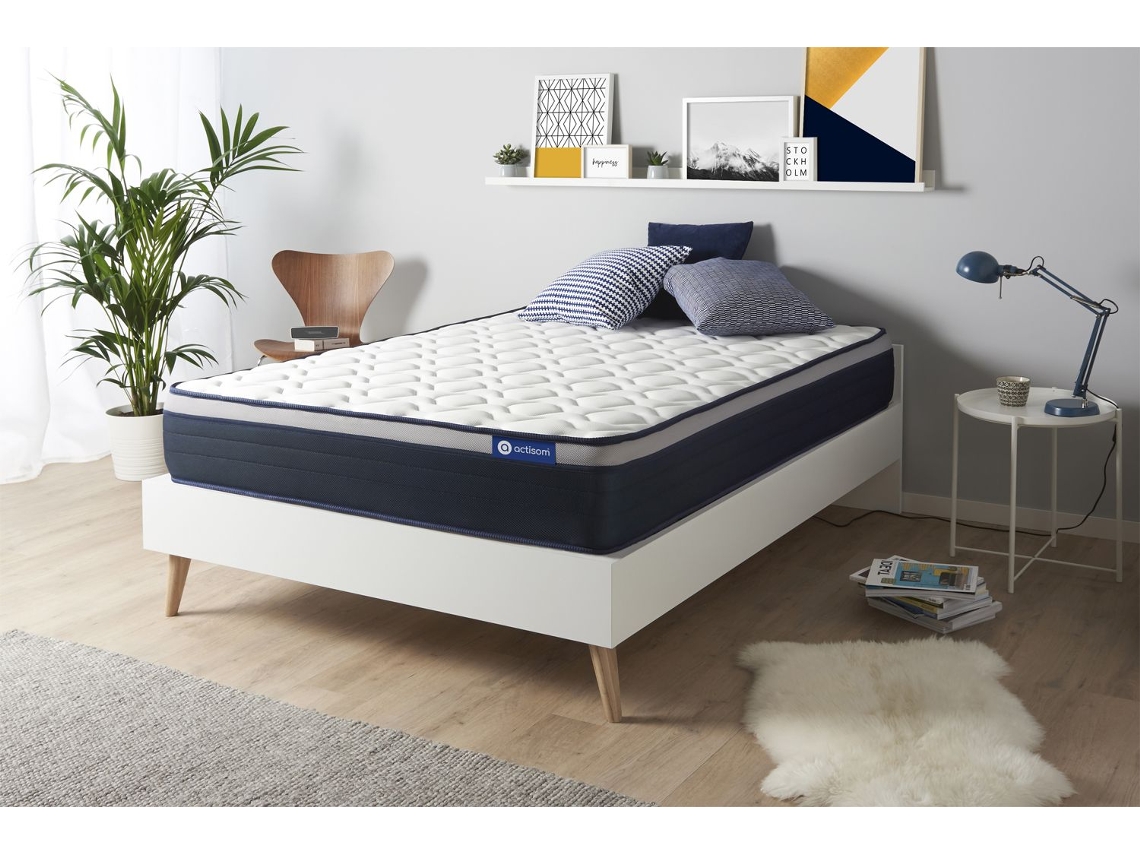Colchão de Espuma e Viscoelástico Actimemo Altura ACTISOM Espuma com memória Branco (140x190cm)