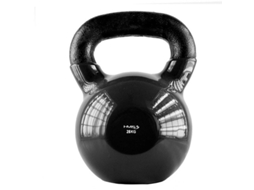 28kg Vinyl Kettlebell Black Hms Knv28