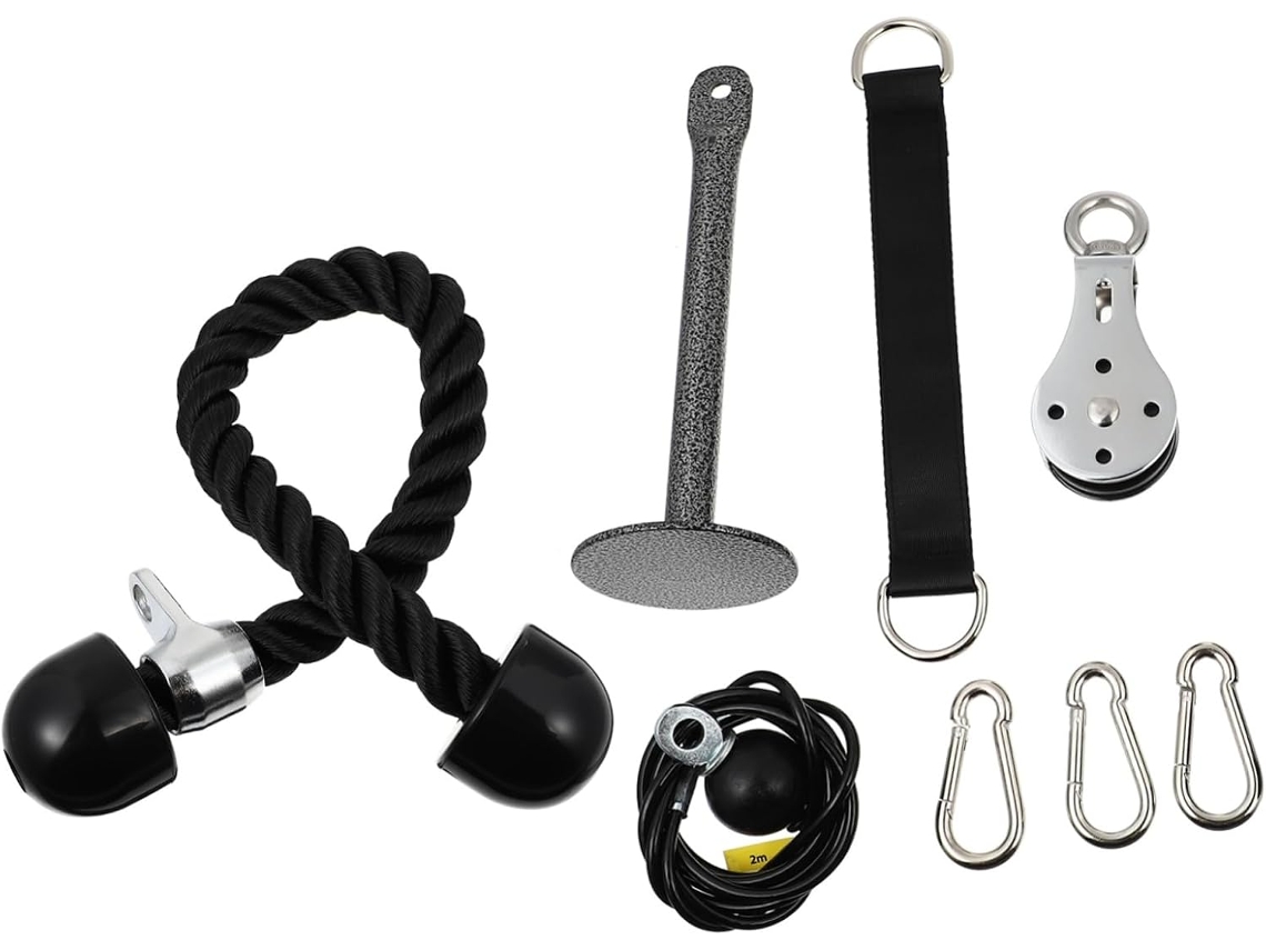 Aparelho De Ginástica Com Polia Cabo Para Treino Completo Braços,