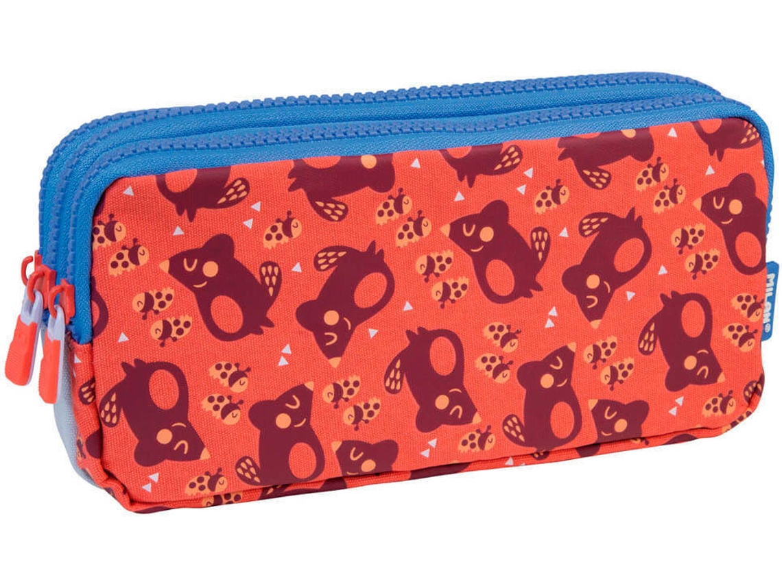 Estojo Triplo MILAN Pink (22x11x6.5cm)