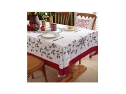 Manta De Mesa Impermeável Em Poliéster, Impressão Digital, Festiva Para Natal/festas, Retangular, Decoração De Sala. Igvtrade