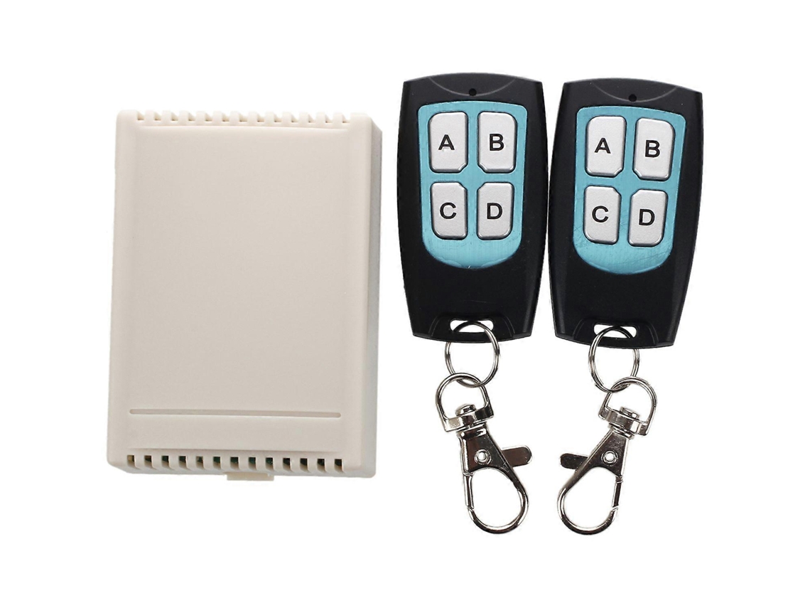 Interruptor De Controle Remoto Sem Fio Rf De 4 Canais, 12 V Cc, 200 M, Com 2 Transmissores E 2 Receptores._glo