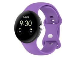 Bracelete Em Silicone Para Google Pixel Watch 5 45mm (roxo)