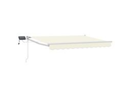 Conjunto 1 Sombra De Sol Externa Vidaxl Creme Poliéster (3 X 2,5 M)
