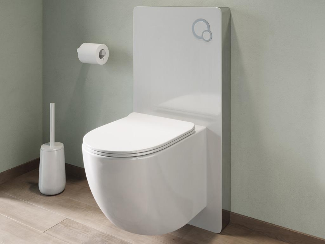 Sanita VENTE-UNIQUE.PT Flutuante com Estrutura Decorativa Branco Brilhante Javoine
