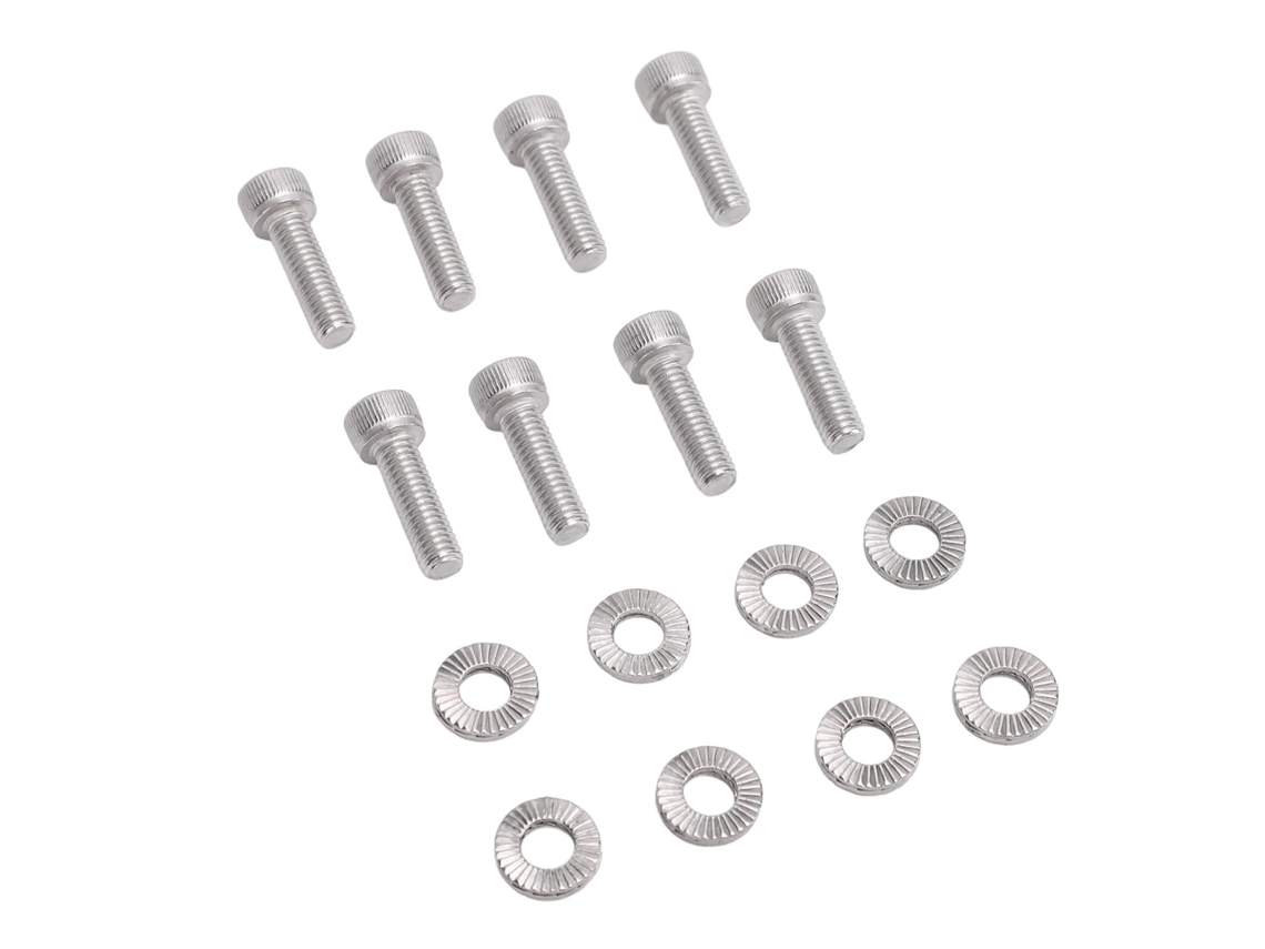 Conjunto De Parafusos Aço Inoxidável Aunmas M6 X 20mm Para Coletor Escape, Kit De Tubo Y Substituição Com Arruelas