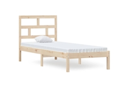 Bed Frame, Bed Frames Vidaxl Marrom Madeira (75 X 190 Cm)