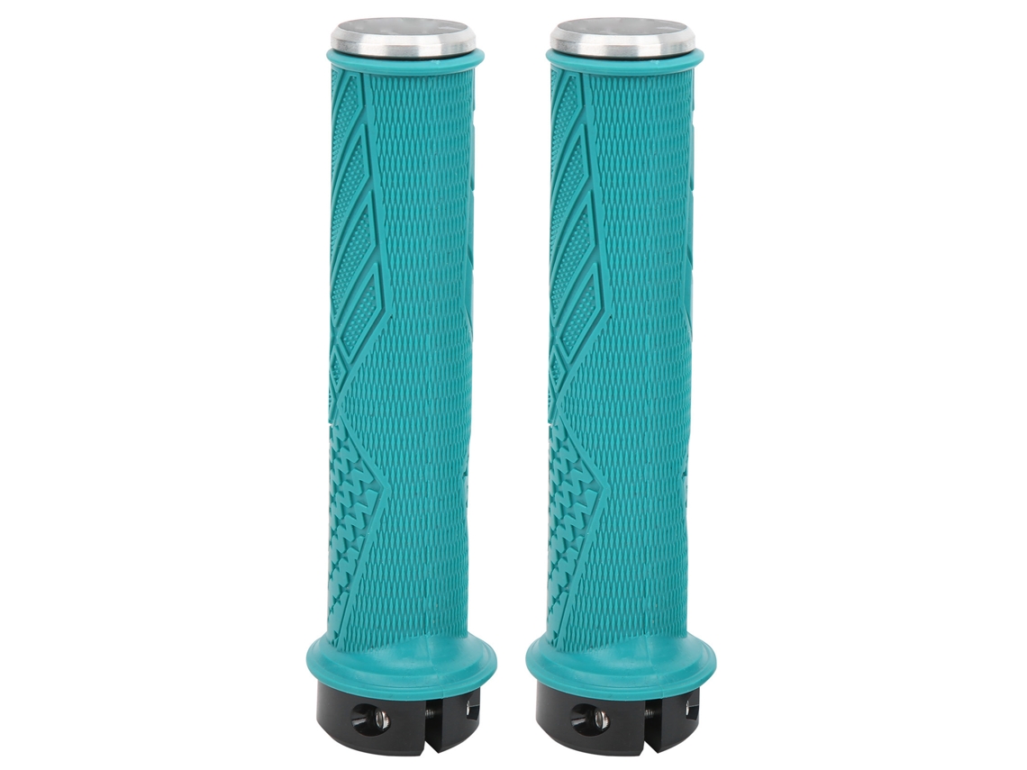 Enlee 2pcs Manoplas De Bicicleta Com Trava Anti-derrubamento Em Borracha Para Mountain Bike E Estrada