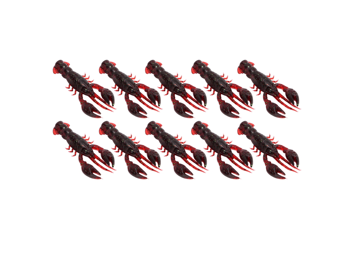 Isca Artificial Camarão Pvc para Pesca de Peixe 10un