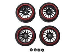 Mali 4 Pneus para Carro Rc 1/10 Borracha Plástico Amortecimento Forte Resistência Ao Desgaste Off Road On Road
