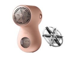 Removente de Pelúcia Portátil para Roupas e Sofás Desfuzador Elétrico Compacto Rosa com Bateria