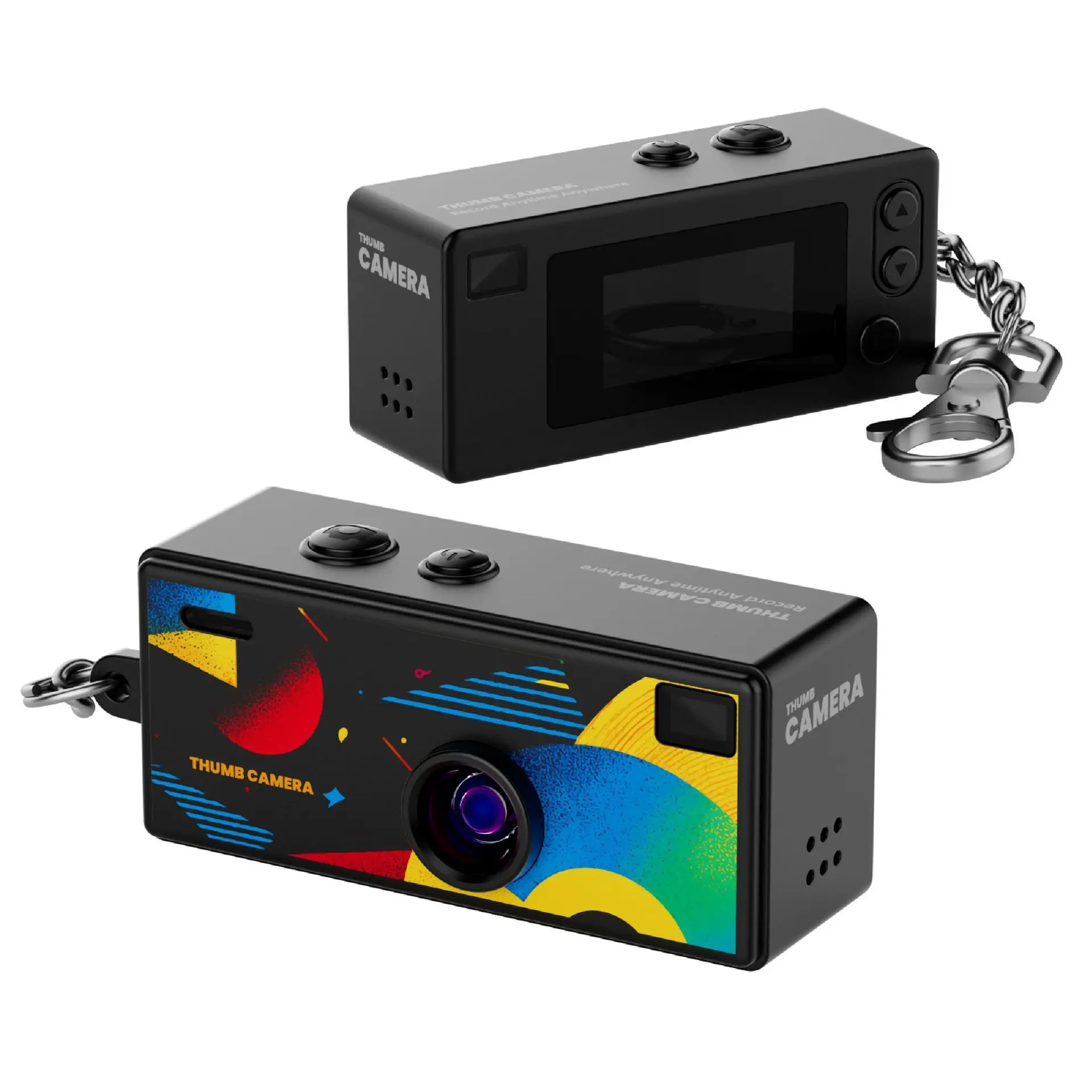 (preta - Sem Cartão Tf) Câmera Mini Retrô De 0,96 Polegadas - 1080p - Filmadora Ultracompacta - Com Flash