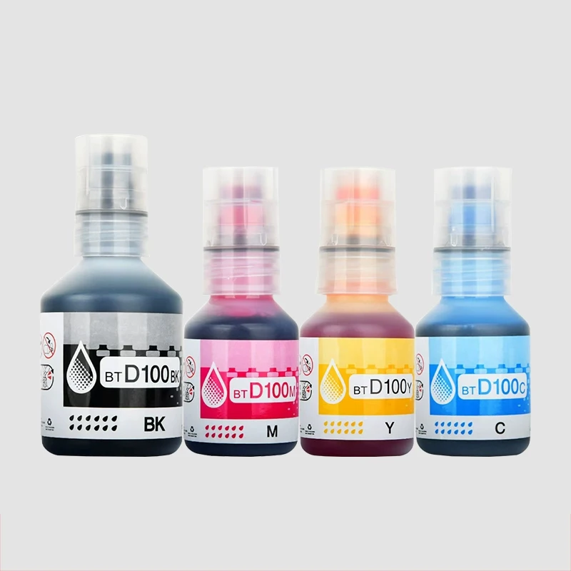 1set btd100 Refill Dye Ink For Brother Dcp T230 T236 T238 T430w T435w T436w T439w T536w T730w T735w T830dw T835dw Mfc t930dw MDUG (kcmy)