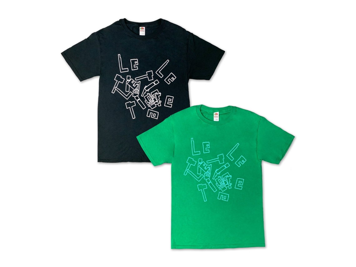 Le Tigre Broken Logo t shirt ROCKINSTONE Size:s (black)