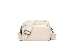 2026 bolsa Bandolera Mujer Cuero Pequeña com Correia Larga Cremalheira e Correia Removível Toe Blanco